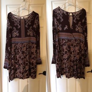 Purple Lightweight Short Maxi w/Keyhole Back - XL